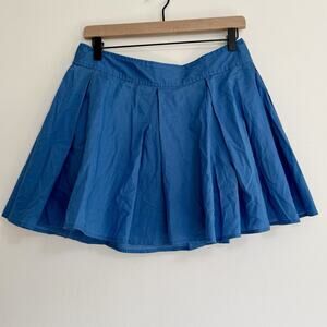 Nordstrom Frenchi Skirt Size M. Ruffle Blue Chambray